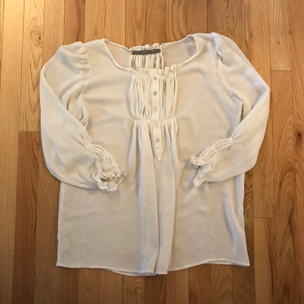 Zara White Blouse
